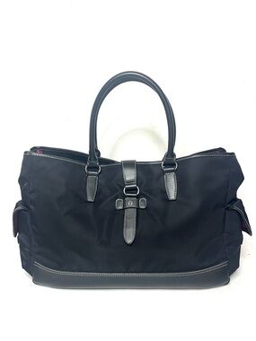 Etienne Aigner Black Nylon Work Tote, Weekender Bag